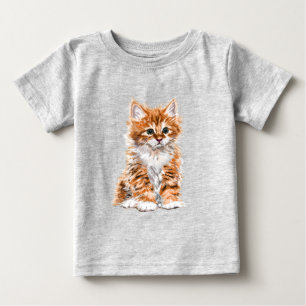 Baby Cat Baby T-Shirt - Painting
