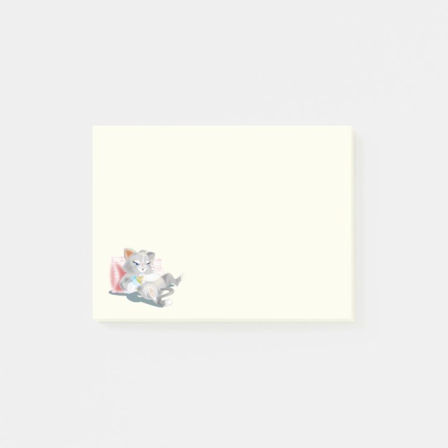 Baby Cat Funny Post it Notes (Front)