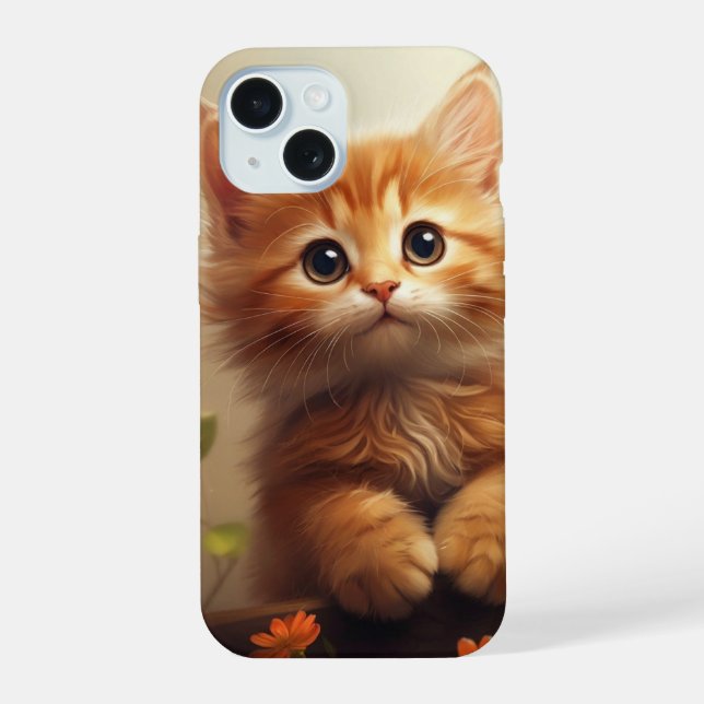 baby cat iPhone 15 case (Back)