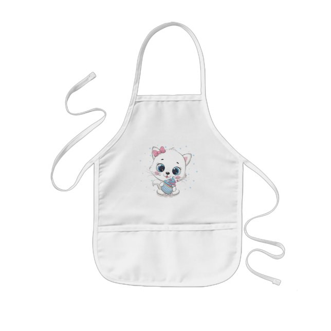 Baby Cat Kids Apron (Front)