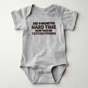 Baby Catfish Fishing Jersey Bodysuit Shirt