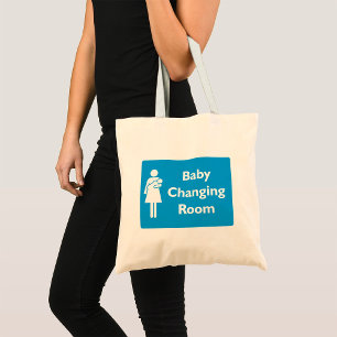 Baby Changing Room Sign New Parent Tote Bag