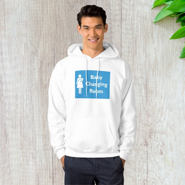Baby Changing Room Sign with Parent and Infant  Hoodie (Creator Uploaded)