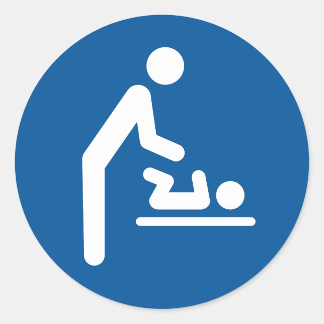 Baby changing station symbol stickers (Front)