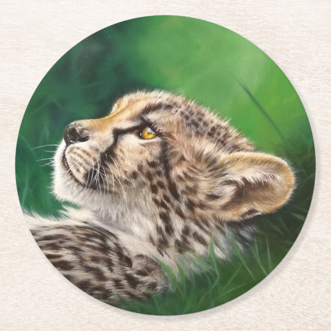 Baby Cheetah Coaster (Front)