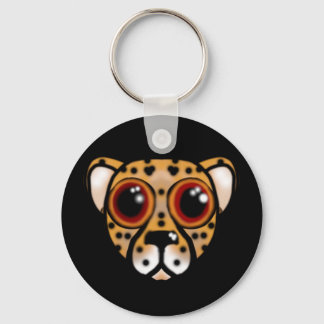 Baby Cheetah Stare Keychain