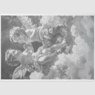 Baby Cherub Angels in Heavenly Dialogue Decoupage  Tissue Paper