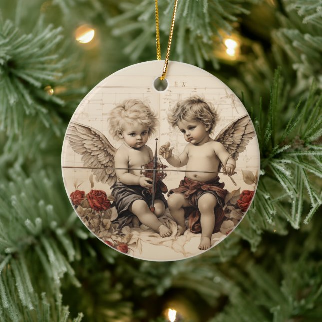 Baby Cherubs  Ceramic Tree Decoration (Tree)