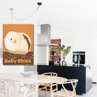 Baby Chick Hatching Orange Kitchen