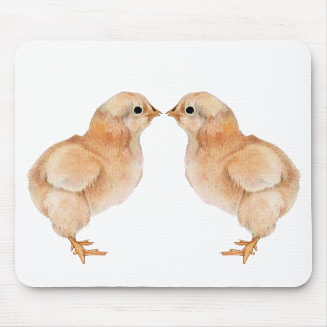 Baby Chick Love Mousepad (Front)