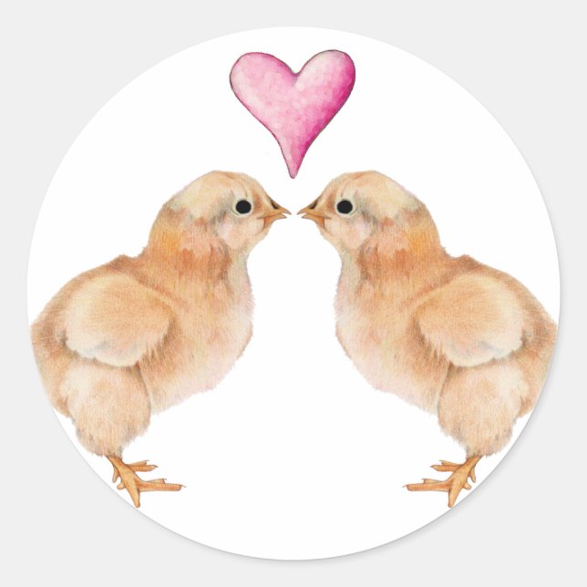Baby Chick Love Sticker (Front)