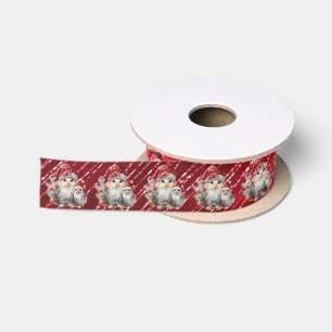 Baby Chick Red Hat Red Glitter Satin Ribbon