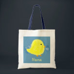 Baby Chick Reusable Gift Bag / Shopping Tote<br><div class="desc">Cute fluffy baby chick on a designer tote bag.  Design by 369MyName & 369.</div>