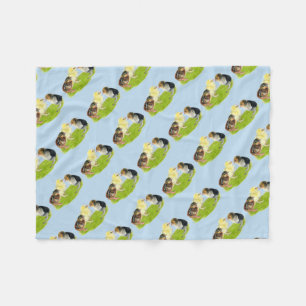 Baby Chick Trio Fleece Blanket