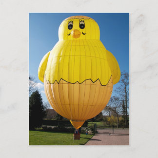 Baby Chicken Balloon Postcard