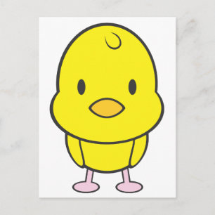 Baby Chicken Cartoon Postcard