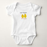 Baby Chicks Painting Chick Magnet Baby Bodysuit