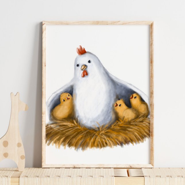 Baby Chicks Watercolor Print | Cute Baby Chicks (Creator Uploaded)