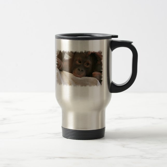 Baby Chimp Stainless Travel Mug (Right)