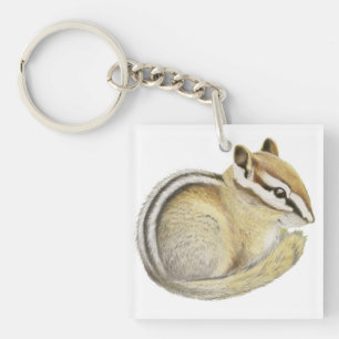 Baby Chipmunk Key Ring