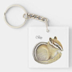 Baby Chipmunk Keychain