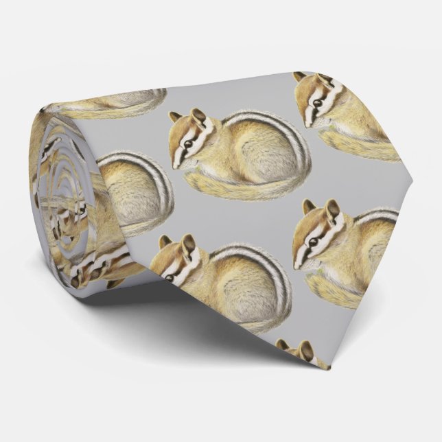 Baby Chipmunk Neck Tie (Rolled)