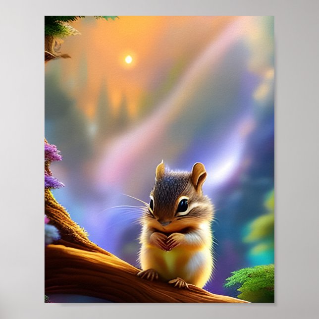 Baby Chipmunk Poster (Front)
