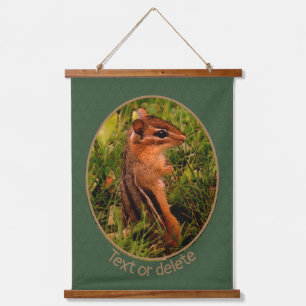 Baby Chipmunk Wildlife Animal Art Personalised Hanging Tapestry