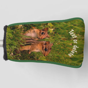 Baby Chipmunks Animal Art Personalised Golf Head Cover