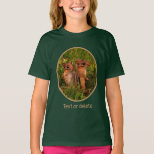 Baby Chipmunks Animal Art Personalised   T-Shirt