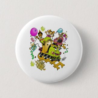 baby choo choo train 6 cm round badge