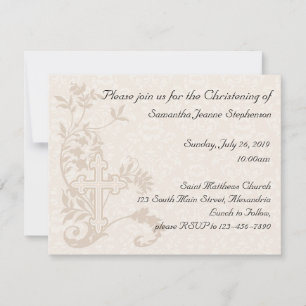 Baby Christening Invitation