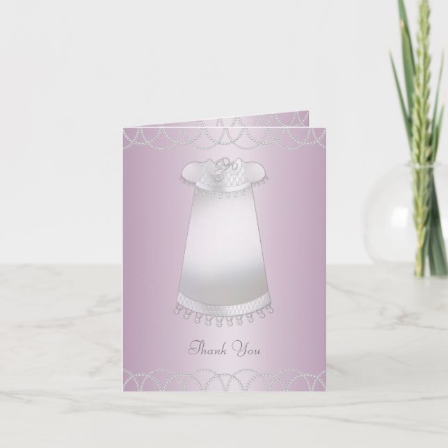 Baby Christening Thank You Cards (Front)