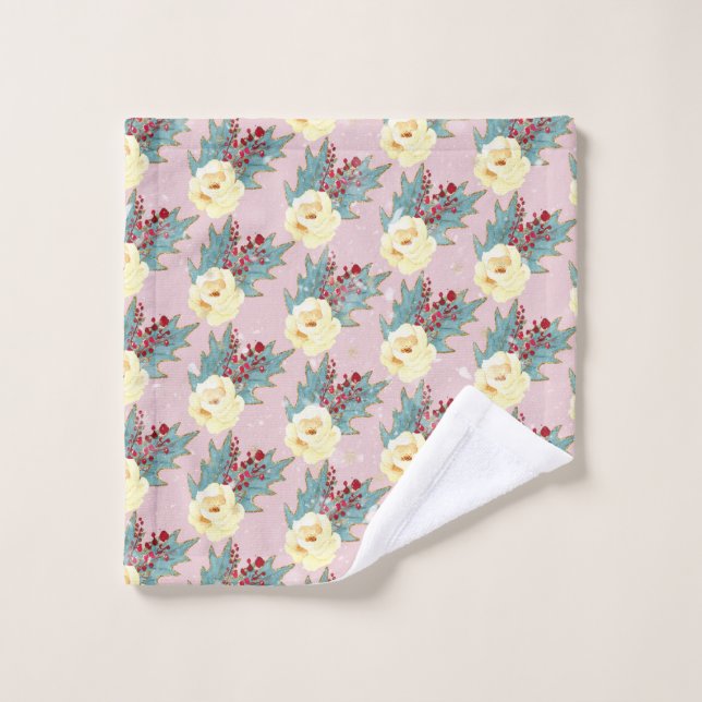 Baby Christmas Handprint Art Wash Cloth (Wash Cloth)