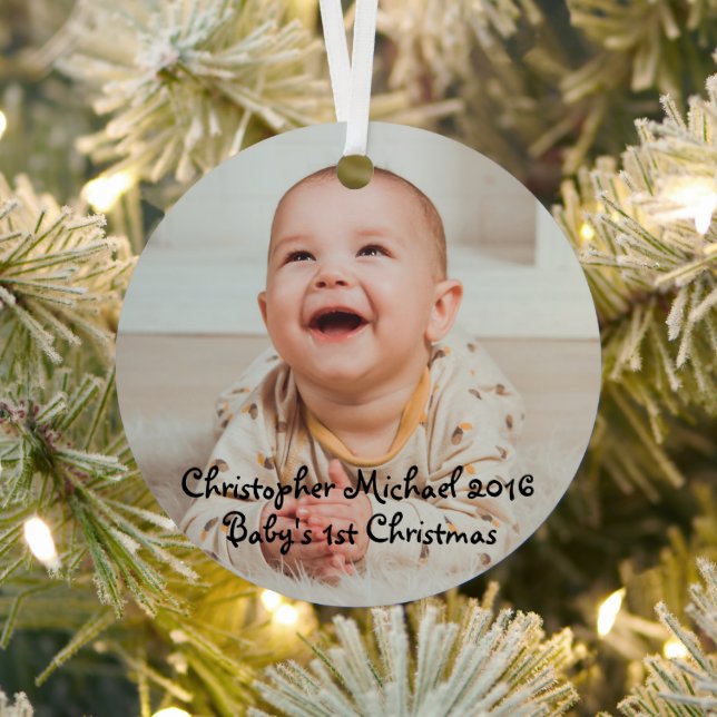 Baby Christmas Metal Tree Decoration (Insitu)