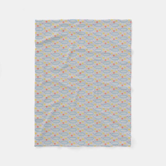 baby circle mobile fleece blanket (Front)