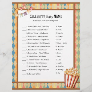 Baby Circus_ Celebrity Baby Game Custom Letterhead