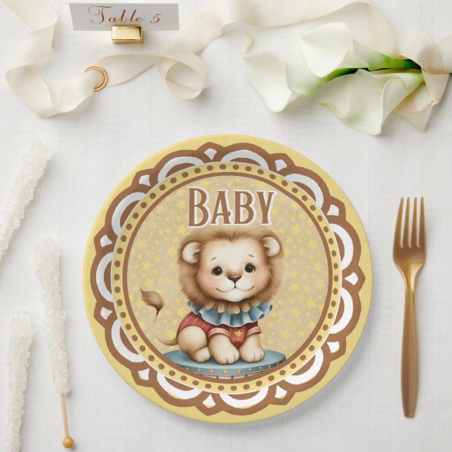 Baby Circus Paper Plate (Wedding)