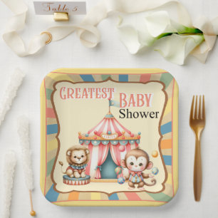 Baby Circus Paper Plate