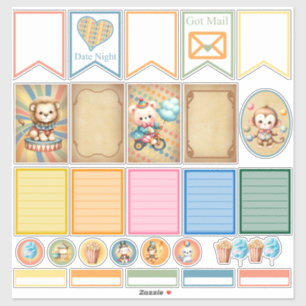 Baby Circus Planner Stickers