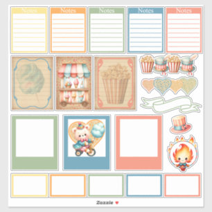 Baby Circus Planner Stickers