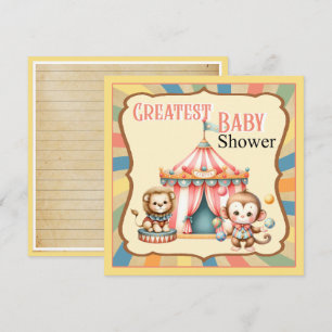 Baby Circus Thank You Card