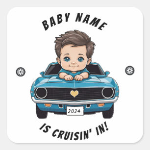 Baby Classic Race Car Theme Sticker