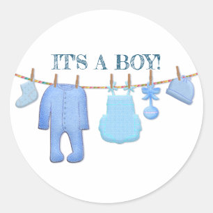 BABY  CLASSIC ROUND STICKER