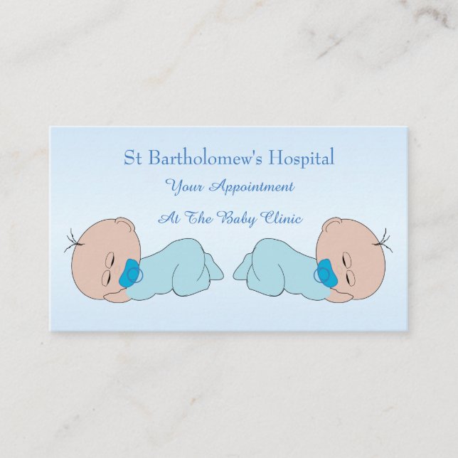 Baby Clinic Appointment Card (Front)