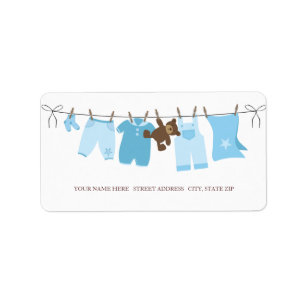 Baby Clothes Address Labels