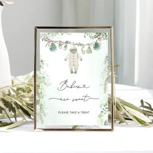 Baby Clothes Boho Sage Green Babies are Sweet Poster