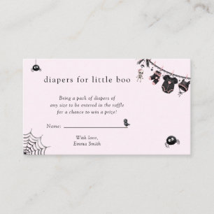 Baby Clothesline Baby Shower Diaper Raffle Ticket Enclosure Card
