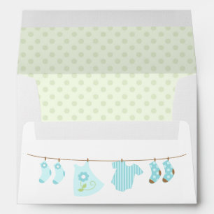 Baby Clothesline Baby Shower Envelopes