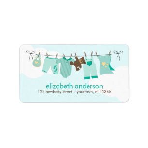 Baby Clothesline {green} Label